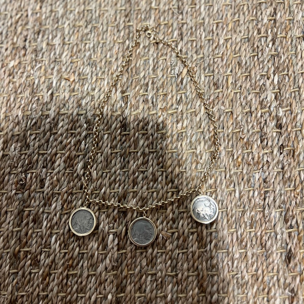 Gold Coin Pendant Necklace